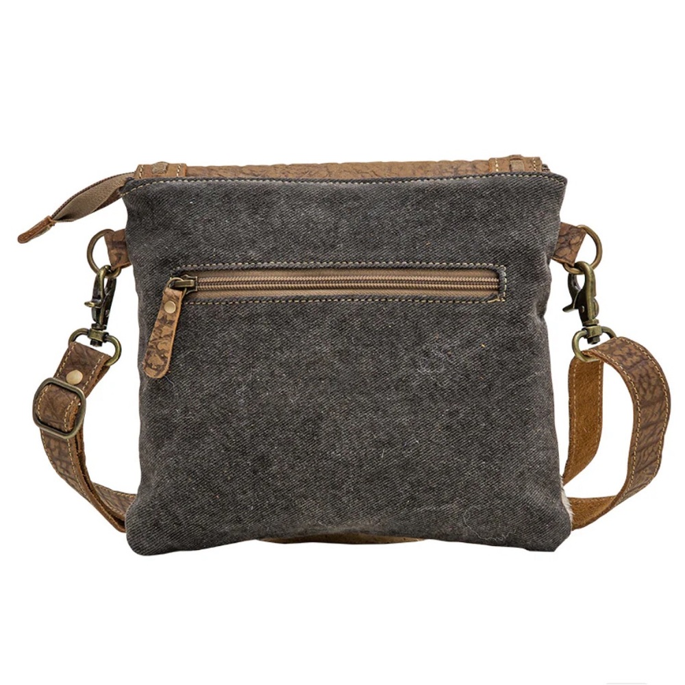 Myra Bag Brown and Black Crossbody Bag - Picture 3 of 11